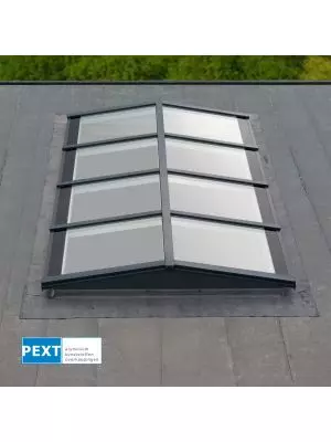 Pext Lichtstraat Zadeldak Geïsoleerd Triple Glas